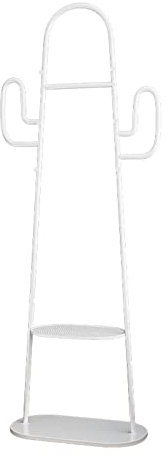 Xilin-872 Stand Appendiabiti Appendiabiti da Pavimento con Cactus Verde Semplice e Creativo Negozio di Abbigliamento Espositore Camera da Letto Appendiabiti Appendiabiti Attaccapanni(Bianco)
