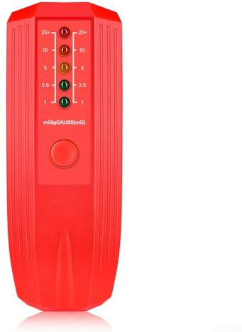 LED Display Geiger Counter Designed to Measure Electromagnetic Fields Accurately (Red)