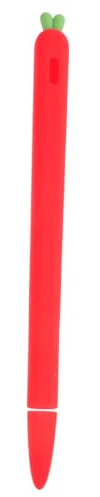 SHINEOFI Carrot Shaped Stylus Silicone Protective Cover Sleeve Grip Holder for Digital Pen Use Tablet