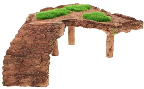 TOYZFRIENDY Piattaforma Decorazione per Acquari per Crogiolarsi delle Tartarughe in Resina Scala per Salamandre e Rane Accessorio per Terrario per Migliorare la Forma Fisica la Crescita