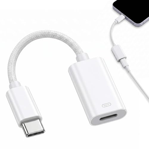 Adapter Lightning till USB C – Lightning till USB C-adapter USB C till Lightning-adapter Lightning till USB C USB C Lightning Adapter Lightning USB C-adapter, 60 W snabbladdning och dataöverföring,