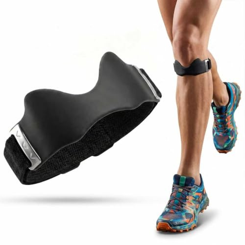 Wonlonda Precision Strap for Knee Comfortable and Breathable, Adjustable Strap for Fits All, Travel, Sport and Everyday Use (Black-1PCS)