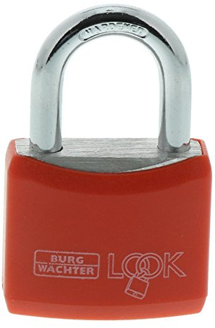 Burg-Wächter 105022048 Burg Look 402-Lucchetto per Tende, 30 mm SB, Colori Assortiti