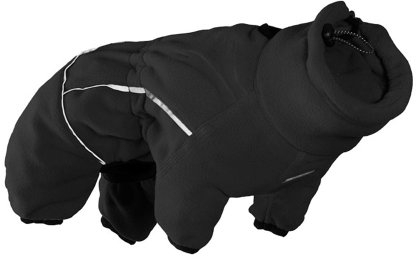 Hurtta Collection Mikrofleece-Overall für Haustiere, 20,3 cm, Größe S, Schwarz
