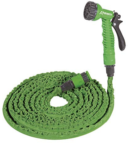 Ribimex PRTEX30 Tuyau extensible Boomerang Longueur 10 m, vert, 30 m