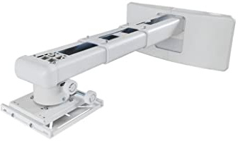 Optoma OWM3000 Dual Stud Ultra Short Throw Universal Wall Mount in White with Telescoping Arm