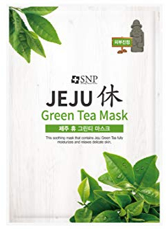 SNP Shining Nature Purity Grüntee-Maske Jeju Packung mit 10 Grüner Tee