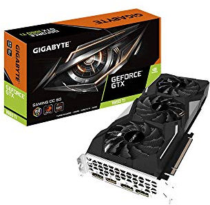 Gigabyte Technology GV-N166TGAMING OC-6GD GeForce GTX 1660 Ti GAMING OC 6GB DDR6 – Tarjeta gráfica (PCI Express 3.0 x 16, HDMI/DP, 4K), Negro/ Plata