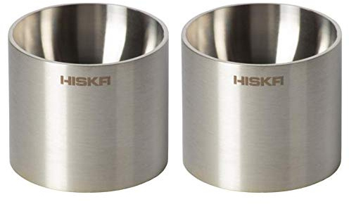 HISKA Eierbecher Rund Konisch Aluminium Edelstahl (Edelstahl, Silber)