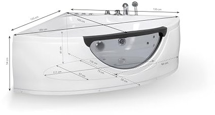 TASMANIE Jets - Vasca idromassaggio oblò L 135 x l 135 cm, by SPALINA