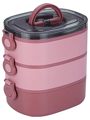 Bento Box Lunch Box pour Adultes, Boîtes à Lunch pour Enfants, Acier Inoxydable Anti-Fuite Lunch Box, Conteneurs Alimentaires Portables Boîtes de Rangement, Boîte à Lunch avec Poignée de Compartiment