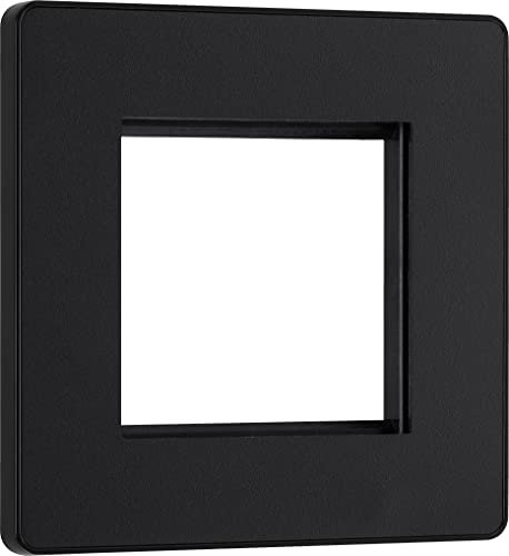 BG Electrical Evolve Double Touch Dimmer Switch, 2-Way Master, 200W, Matt Black