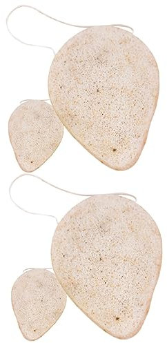 FOMIYES 4stücke Natürliche Walnuss-schwämme Waschbare Gesichtsreiniger Sanfte Peeling-schwämme Für Tägliche Gesichtsreinigung Und Make-up-entfernung Hautfreundlich Und Praktisch Für