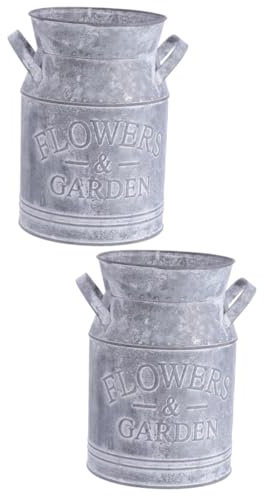 Abaodam 2pièces Vase Décoratif Vintage pour Fleurs Pot De Jardin Rétro avec Poignées pour Décoration De Table Mariage Et Événements