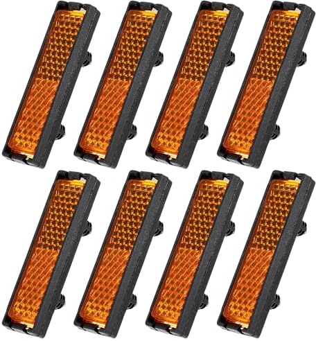 8 Stück Fahrrad Reflektoren Pedalreflektor Reflektierendes Blatt Reflektoren Fahrrad Pedale Rückstrahler Fahrrad Pedal Reflektor Nacht Sicherheit Warnung Pedal