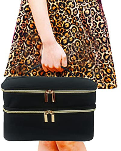 Estuche De Almacenamiento De Costura, Organizador De Accesorios De Costura De Doble Capa, Organizador De Bolsas De Costura Impermeable Con Divisores Extraíbles Y Bolsillos Para Herramientas De Costura