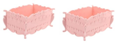Parliky 2stücke Hamster Pinkes Badezimmer Für Kleintiere Leicht Zu Reinigen Rutschfester Boden Langlebige Kunststoffkonstruktion Für Gesunde Und Spaßige Pflege