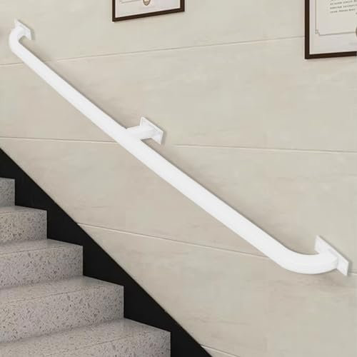 Sicherheits-Handlauf für Innen- und Außentreppen, Treppengeländer, Geländer, Stütz-Set, 200 cm, einfache Installation und Design