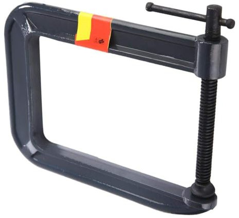 Ktsxxops Heavy Duty Deep Throat U-Clamp G Type Woodworking Steel Deep Reach C-Clamp DIY Carpentry Clamping Device Jaw Opening DIY Carpentry Clamping Device (100,185mm)