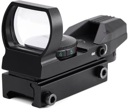 VicBre Red Dot Visier Rotpunktvisier Leuchtpunktvisier | 20mm Schiene,stoßfest,beschlagsicher,rot-grüne zweifarbige leuchtpunktbeleuchtung,klares zielen auch bei dämmerung