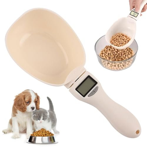 Cuillère à Mesurer Électronique,Cuillère Numérique,Cuillère de Mesure Électronique avec Écran LCD,Cuillère à Mesurer pour Chien,Cuillère balance numérique,Pour nourriture pour chat et chien,Cuisine