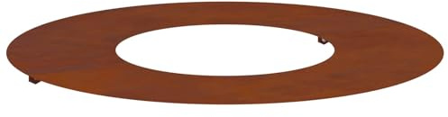 vidaXL geeignet für flachen Baumring Rostig Ø30/60 cm | Ein cooler rustikaler Stil mit einer natürlichen, gealterten Optik, Schicke Einsätze, die einen charmanten Akzent setzen,