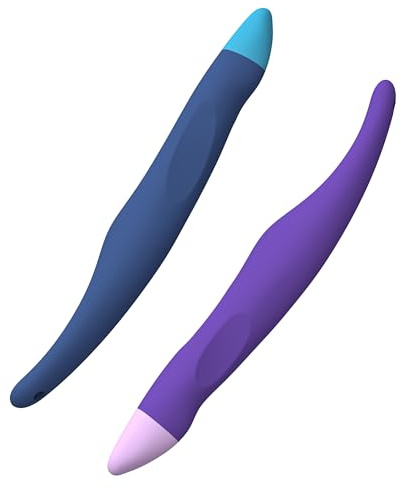 Kinderfreundliche Stylus-Stifte für Touchscreens, 2 Stück, Tablet-Stylus, ergonomisch geformt für Rechts- und Linkshänder, universell, kapazitiv, kompatibel mit Kindle, iPad und iPhone