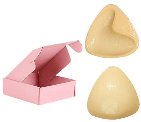Huxibai Push Up-inlägg för självhäftande bh - självhäftande bh-kuddar för kvinnor | osynligt reglage för badkläder klänningar och daglig användning, Ljusbeige, B