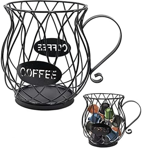 Cesta de Cápsulas de Café, Cesta de Almacenamiento de café, Soporte para Cápsulas de café Canasto de Expreso, Canasto de Almacenamiento de Vainas de Expreso, Utilizado para Almacenar El , Jalea