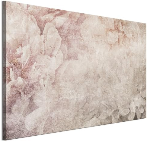 LUMASOUL Wandbilder Wohnzimmer Leinwandbild Blumen 26 120x80 cm | 1-teiliges Bild für Schlafzimmer, Flur, Büro und Küche, modernes Foto-Motiv