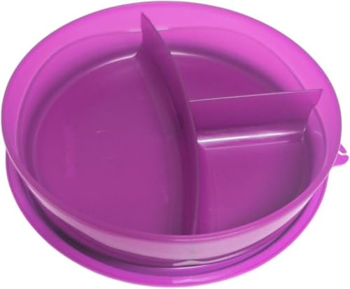 Tupperware to Go Lunchbox clevere Pause 550 ml Brotdose mit Trennwand Eco+ Schule Dose mit Abtrennung (lila)