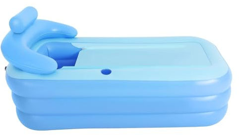 Aufblasbares Bad Tragbare Outdoor Faltbare Spa Badewanne Whirlpools mit Sitz Kissen Aufblasbare Pool