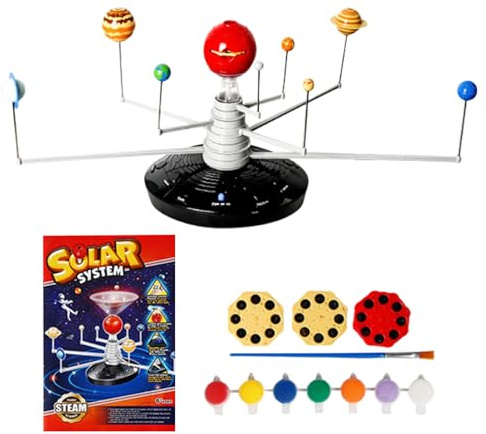 Solar System Model - LED Projector Electric 3D Space Themed Explore Toys, 1 Piece Rotating Galaxy Lamp, 3D Planetary Model, Science Gear, STEM Gift For Boys, Girls, And School Classrooms