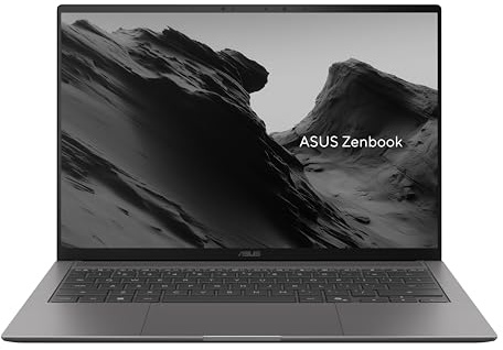 ASUS Zenbook S 14 UX5406AA#B0GN3LKGL8, Notebook con display 14 OLED, Glossy,120Hz,Intel® Core™ Ultra 7 Processor 355, RAM 16GB, 1TB SSD, WIN11 Home, Grigio