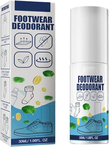 Spray Antiodore Per Scarpe,Deodorante Per Scarpe Da Ginnastica,Deodorante Per Scarpe Elimina Odore,Freschezza a Lunga Durata,Adatto per Scarpe da Sportive e Da Ginnastica