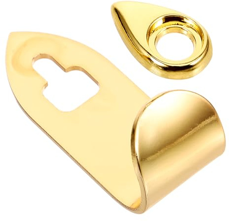 OSOLADY Gancho Dorado Pulgar del Saxofón de Metal, Soporte Estable Que Mejora la Comodidad y Protege el Pulgar Durante la Interpretación