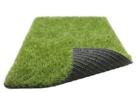 Bonerva Césped Artificial ZAHARA 20 mm, 1x4 Metros, 4 Colores, Protección UV, Drenaje Rápido, Hilo en C, Aspecto Natural y Alta Recuperación para Terraza, Jardín y Exterior