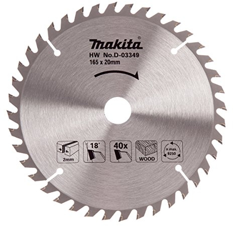 Makita D-03349 Lama Sega Circolare Standard T.C.T. 165x20mm 40T Legno