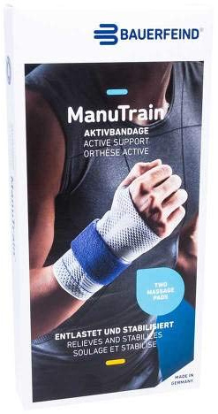 MANUTRAIN Handgelenkbandage links Gr.1 schwarz 1 St