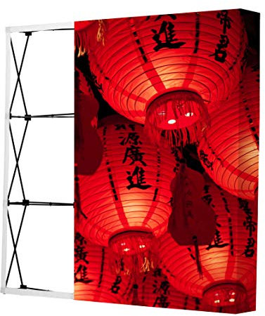 Bedruckt Custom Easy Set-up Pop-up Stoff Premium-Gerade Display Ständer (ohne Seitenwände ) - Messe, Ausstellungen Ausstellungsstände (149 CM) - Custom Printed Easy Set-up Pop-up Fabric Premium Straight Display Stands (Without Side Panels) – Tradeshow, Exhibitions Display Stands (149 CM)