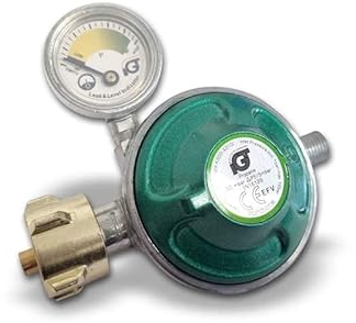IGT Gasregler mit Manometer Füllstandsanzeige Schlauchbruchsicherung Propangas Druckminderer Druckregler