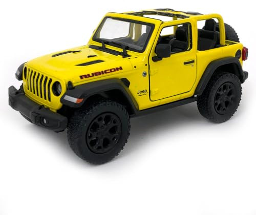 Kinsmart 2018 Jeep Wrangler Rubicon No Top Yellow - P/B