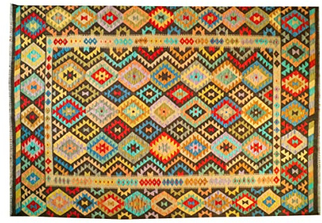 WEIDENPROFI TribalArt Teppich, orientalischer Webteppich, Läufer in Handarbeit gewebt (LxB) ca. 205 x 295 cm