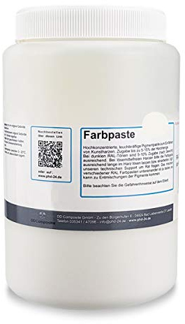 DD Composite Farbpaste 1kg signalweiß RAL 9003 Pigment hochkonzentriert für Kunstharze Epoxidharz Resin Polyesterharz Gießharz farbintensiv deckend
