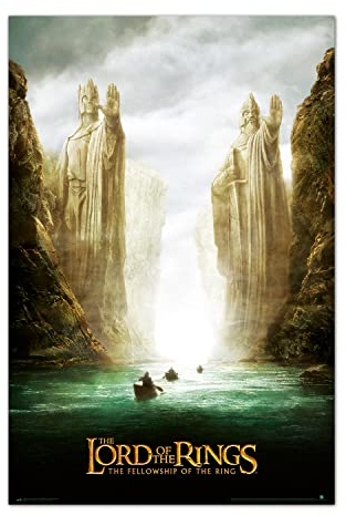 Grupo Erik The Lord Of The Rings Argonath Poster - 36 x 24 inches / 91.5 x 61 cm - Shipped Rolled Up - Cool Posters - Art Poster - Posters & Prints - Wall Posters