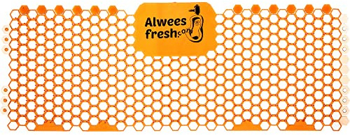 Alwees Fresh Trough Urinal Screens 3 Pack – Urinal Mats Scented & Urinal Pads, Commercial Urinal Blocks Alternative, Fits All Trough Urinals, Odour Neutraliser & Urinal Cleaner, Mango Fragrance