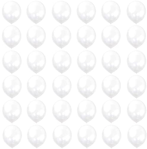 Ballon Transparent,36 Pièces 5 Pouces Ballons de Baudruche,Ballon Anniversaire,Ballons Transparent en Latex Mat Helium Gonflable de Fete,Mariage,Baby Shower,Anniversaire Decoration pour Femmes Garçons