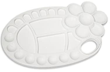 Mischpaletten für Farben Malpalette Farbmischpaletten mit Griffloch Acrylfarben Palette Kunstpalette Malzubehör für Kinder DIY