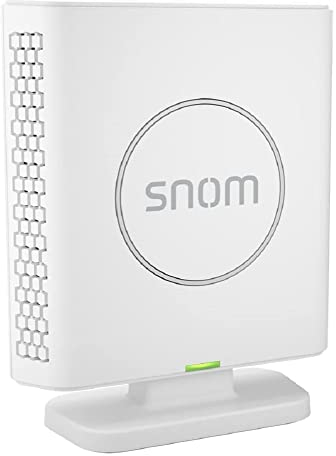 Snom M400 Base DECT per Telefono Cordless Casa - Supporta 20 Dispositivi e 10 Chiamate Simultanee - Sistema VoIP Aziendale con Crittografia TLS/SRTP e Aggiornamenti OTA