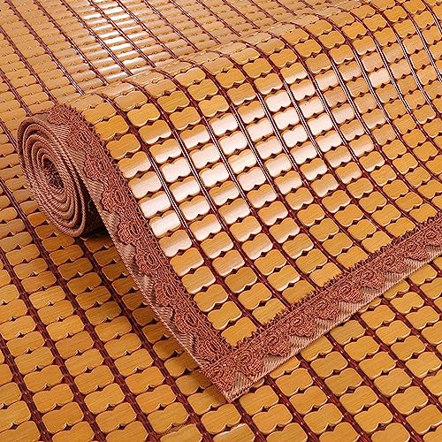 NIANXINN Sommer-schlafmatte,Bambusmatte,Natürlicher Bambus-Matratze,Faltbarer Glatter Mahjong Bambus-Matte Bett Schlafen Pad,Kühler Teppich,für Schlafzimmer,Wohnzimmer,Bett,Sofa (90x190cm)